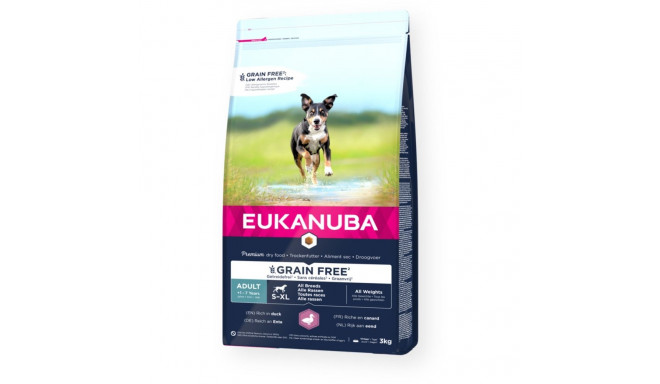 Visų veislių suaugusi antis be grūdų 3 kg, Eukanuba