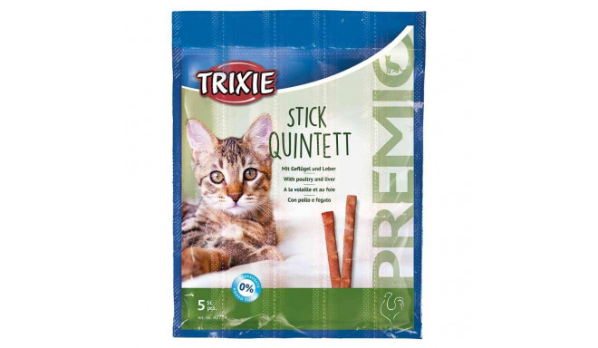 Treat for cats Premio Stick Quintett, poultry/liver, 5 × 5 g