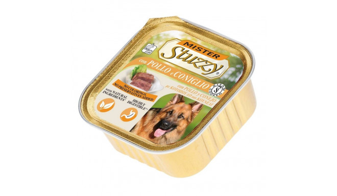 Complete (wet) feed  dog 300gr. alu tray chicken & rabbit, Stuzzy