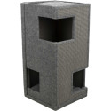 Gabriel cat tower, felt/sisal, 78 cm, grey