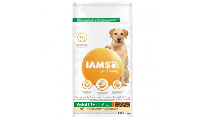 IAMS Корм для взрослых собак с курицей, крупным собакам 12 кг