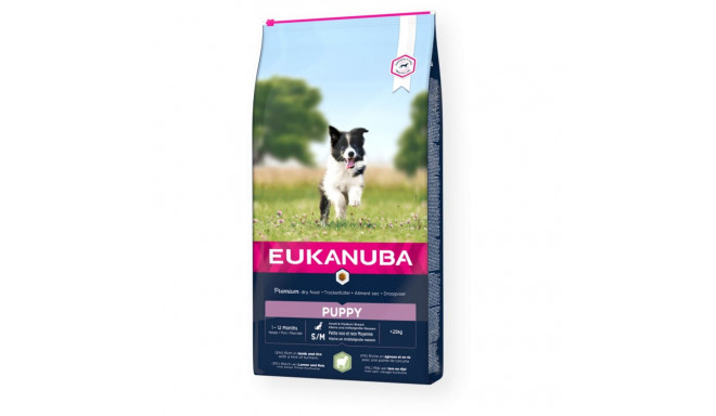 EUKANUBA Puppy с бараниной и рисом мелким и средним собакам 12 кг
