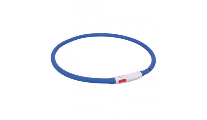 Мигающий ошейник Flash light ring USB XS-XL 70cm/10mm синий