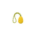 Toy for dogs Sporting jumper on a rope, natural rubber, 9 cm/30 cm random color