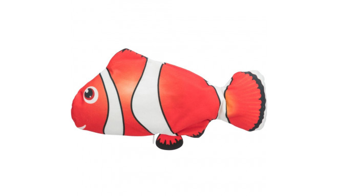 Wriggle fish, fabric, catnip, 26 cm