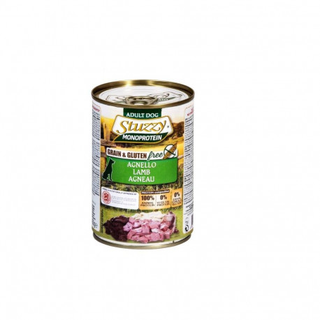 Complete (wet) feed  dog monoprotein 400gr. Can lamb, Stuzzy