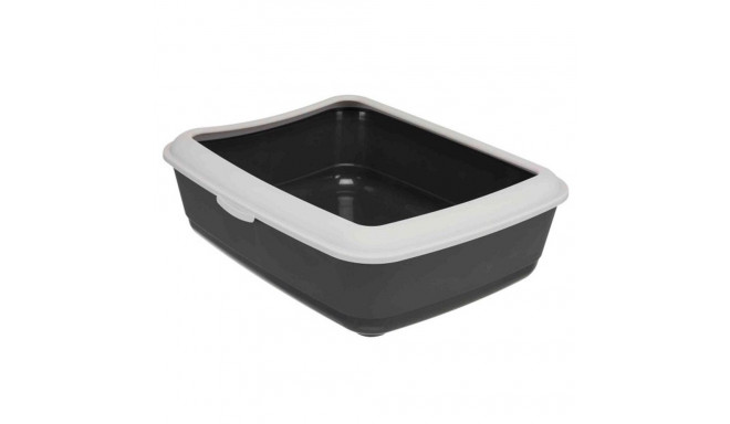 Cat litterbox Classic 37x15x47cm, dark grey/white