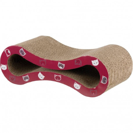 Scratching board Mimi scratching wave 48x16x22cm red