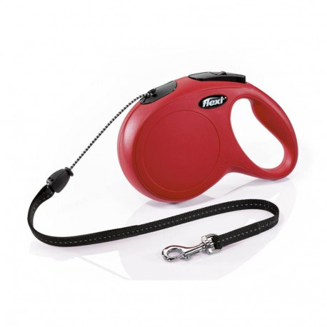 Walking leash New Classic cord 8m M red, Flexi