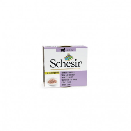 Schesir tuunikala + kanafilee puljongis 70g märg toit kassidele