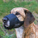 Muzzle with net insert, polyester, M, black