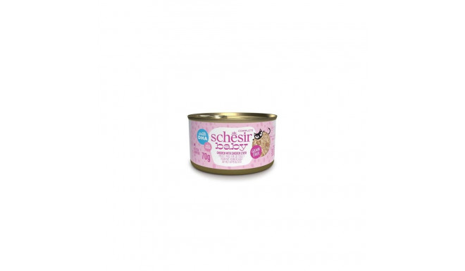 Baby Cat chicken + liver wet food for kittens 70g, Schesir