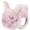 Junior rabbit (ring), plush/ TPR, 14 cm