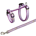 Cat harness with leash, XL, nylon, 34–57 cm/13 mm, 1.20 m