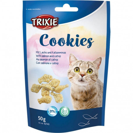 Печеньки с лососем и кошачьей мятой, 50g