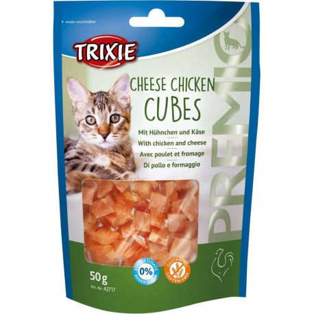 Treat for cats premio cheese chicken cubes, 50 g, Trixie