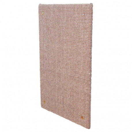 Scratching board XXL, sisal rug, catnip, 50 × 70 cm, taupe
