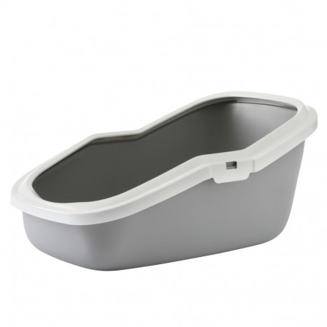 Kassitualett Aseo 56x39x27.5cm valge/hõbedane