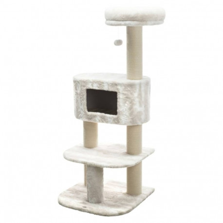 Nelli scratching post, 140 cm, white/taupe