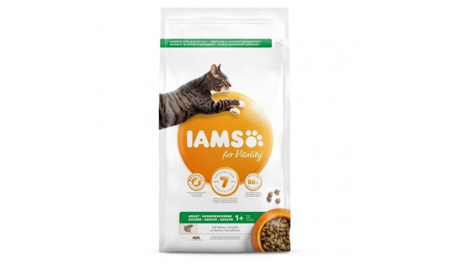 Kuiv täissööt IAMS CAT Adult lõhega 1,5 kg kassidele