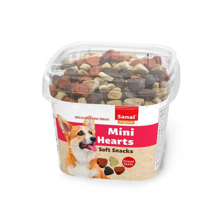 Dog mini hearts cup 100g, Sanal