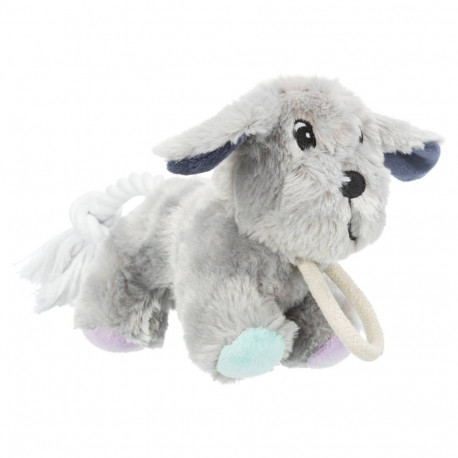 Toy for dogs Junior dog with rope, plush, 24 cm