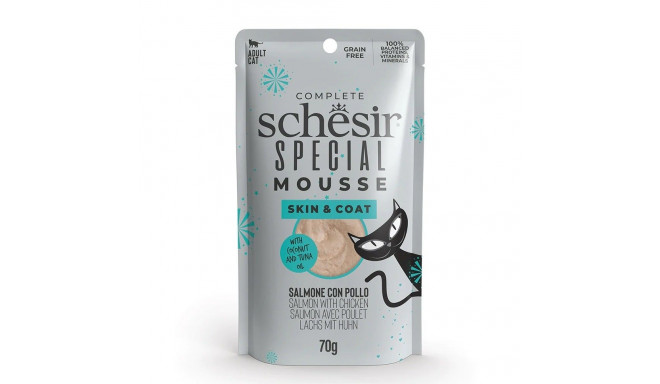 Special Skin&Coat salmon mousse wet food for cats 70g, Schesir