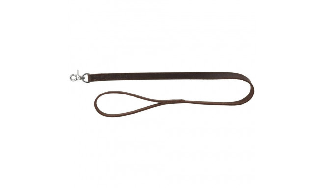 Rustic fatleather leash, M–L: 1.00 m/20 mm, dark brown