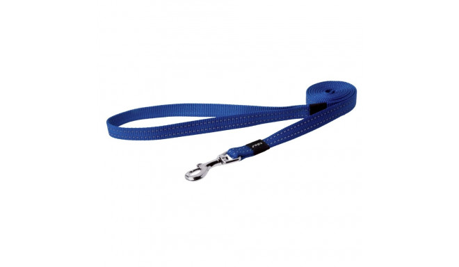 Utility medium 16mm snake fixed dog lead, blue reflective, Rogz