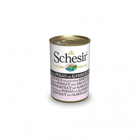 Schesir kanafilee + krevetid želees 140g märg toit kassidele