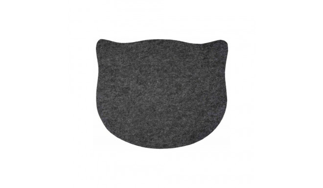 Place mat, felt, 45 × 37 cm, grey