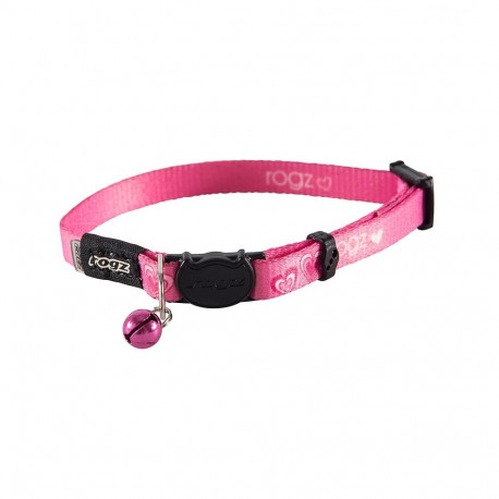 Cat collar KiddyCat pink hearts 20-31cm/11mm