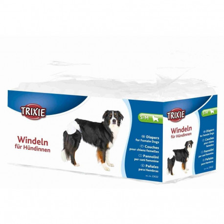 Diapers for female dogs, s–m: 28–40 cm, 12 pcs., Trixie