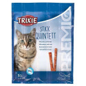Treat for cats premio stick quintett, salmon/trout, 5 × 5 g, Trixie