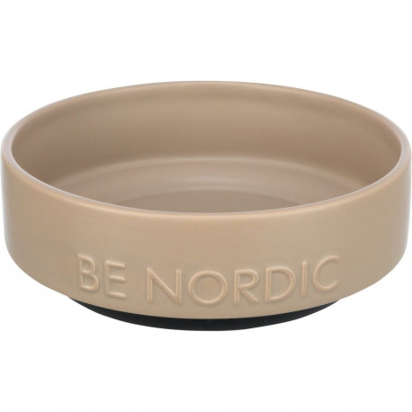 Be nordic bowl, ceramic/rubber, 0.5 l/ø 16 cm, taupe, Trixie