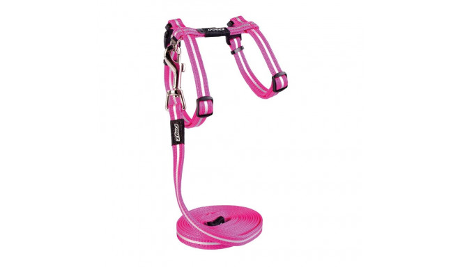 Cat harness with leash alleycat pink 24-40cm/1.8m, Rogz