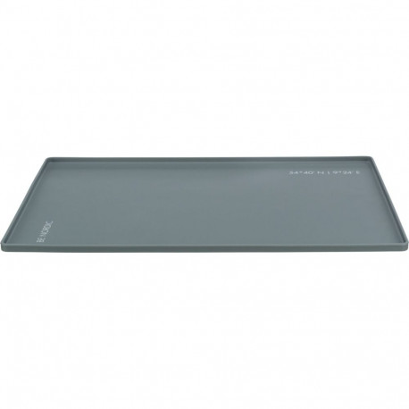 Place mat, silicone, 48 × 30 cm, grey