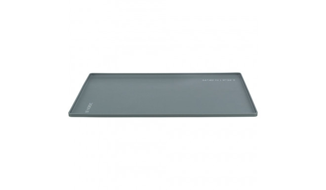 Place mat, silicone, 48 × 30 cm, grey