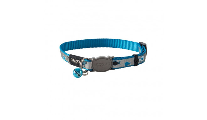 Cat collar Rogz Reflectocat blue Fish 11mm/20-31cm