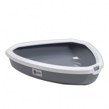 Cat litterbox Rincon 58,5x39x12,5cm, white/black