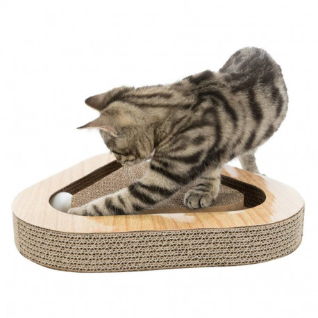 Scratching cardboard, 36 × 5 × 36/36 cm, brown