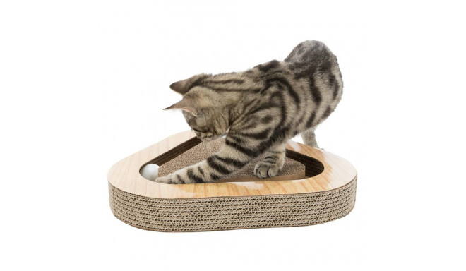 Kraapimispapp mänguasjadega, 36x5x36/36 cm, pruun