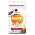 Полноценный сухой корм IAMS CAT Mature&Senior с курицей 3 кг для пожилых кошек.