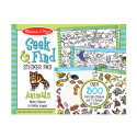 MELISSA & DOUG альбом с наклейками Seek & Find животные