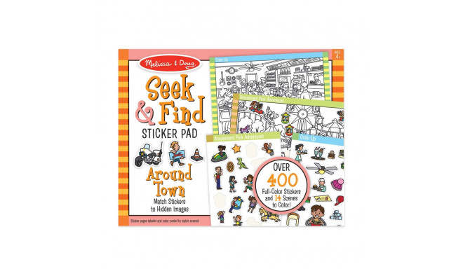 MELISSA & DOUG Seek & Find Sticker Pad - Around Town