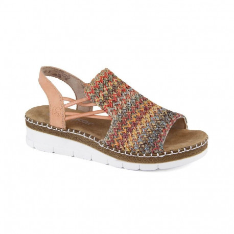 Comfortable Rieker W RKR669 multicolor sandals (41)