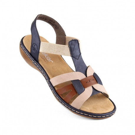 Comfortable Rieker W RKR662 multicolor sandals (38)