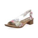 Comfortable floral sandals Rieker W RKR334C multicolor (42)