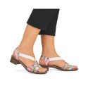 Comfortable floral sandals Rieker W RKR334C multicolor (42)