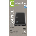Išorinė baterija Cellularline ESSENCE 10000, juodas